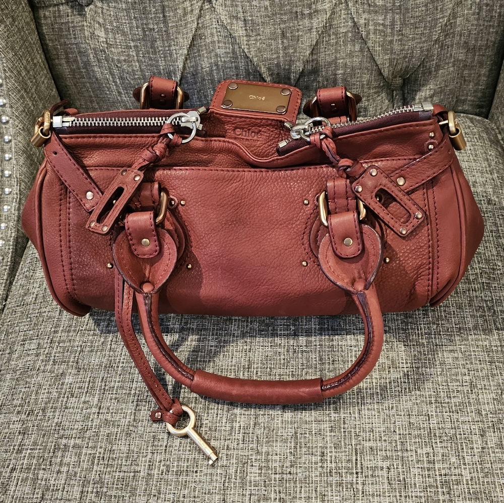 Chloé Paddington leather bag (Red)